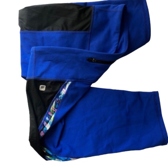 Fabletics Navassa PowerHold Capri Leggings - Blue Black - S - Picture 6 of 12